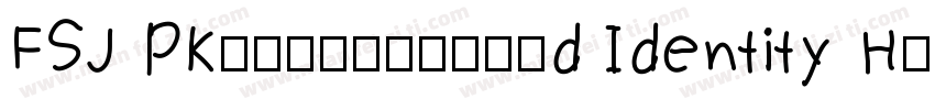 FSJ PK7482000000d Identity H字体转换